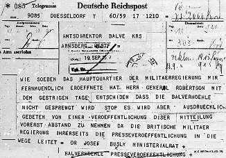 Das erlsende Telegramm