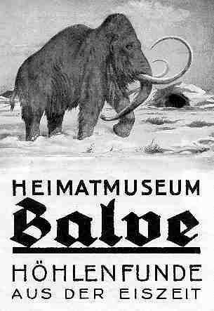 Titelseite von 1930 (Derzeit leider geschlossen wegen Geldmangel der Stadt Balve)